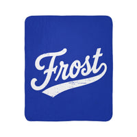 Frost Script Sherpa Blanket