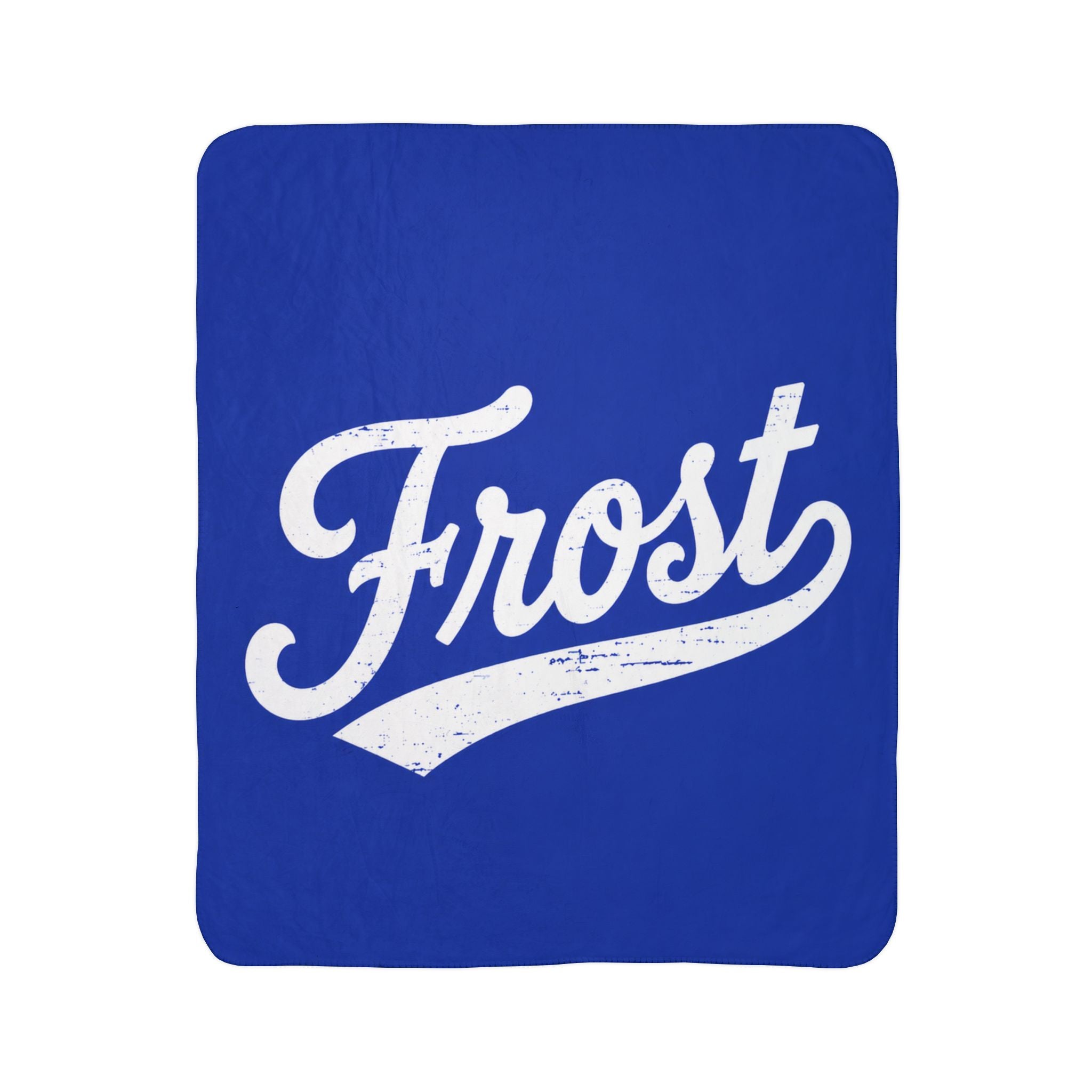 Frost Script Sherpa Blanket
