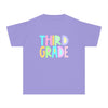 YOUTH Third Grade Pastel Font Comfort Colors Tee