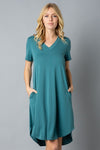 V-Neck T-Shirt Dress