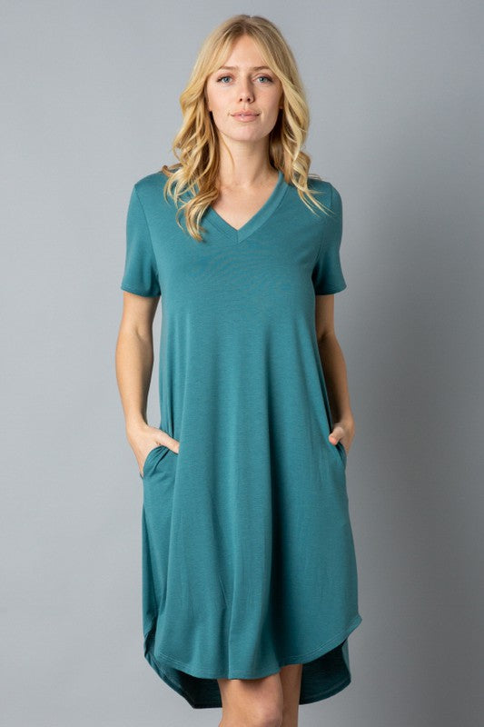 V-Neck T-Shirt Dress