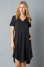 V-Neck T-Shirt Dress