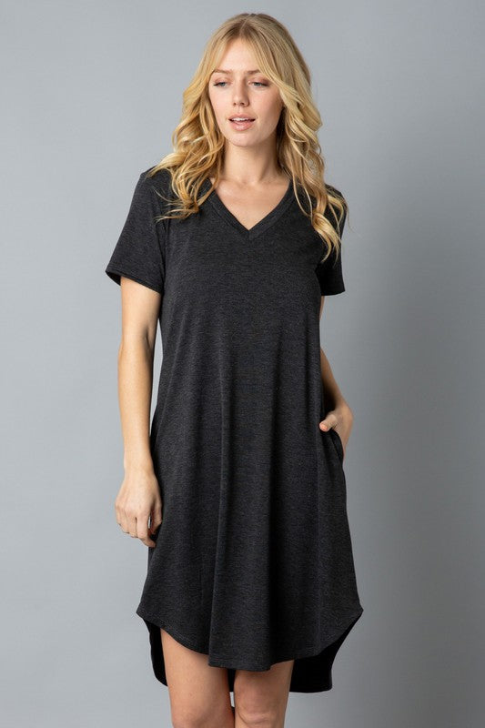 V-Neck T-Shirt Dress