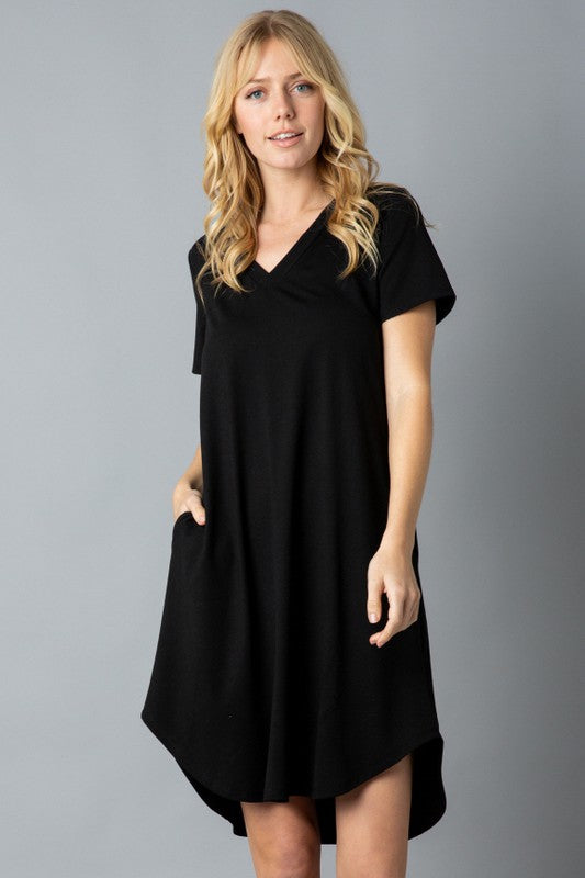 V-Neck T-Shirt Dress