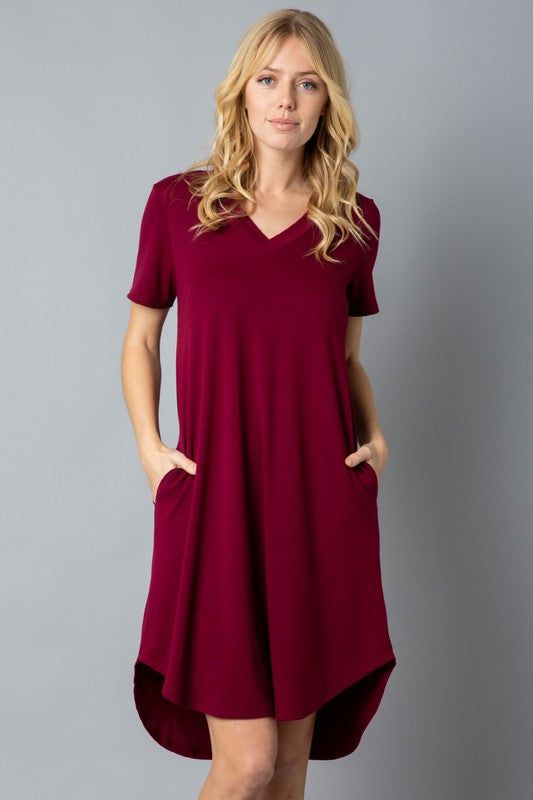 V-Neck T-Shirt Dress