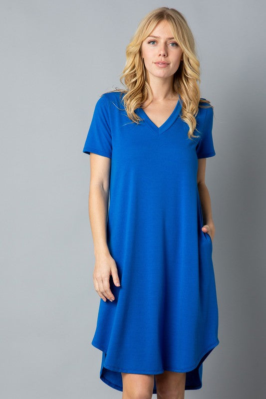 V-Neck T-Shirt Dress