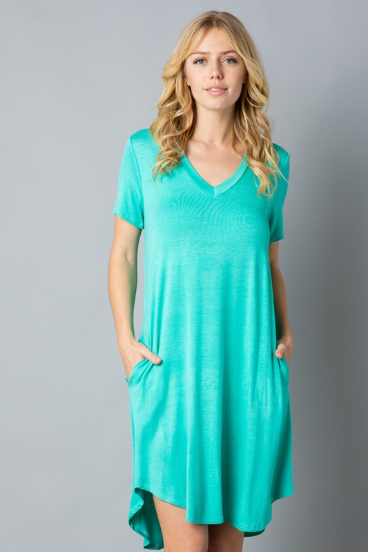 V-Neck T-Shirt Dress