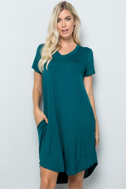 V-Neck T-Shirt Dress