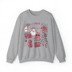 Pink Christmas Collage Sweatshirt