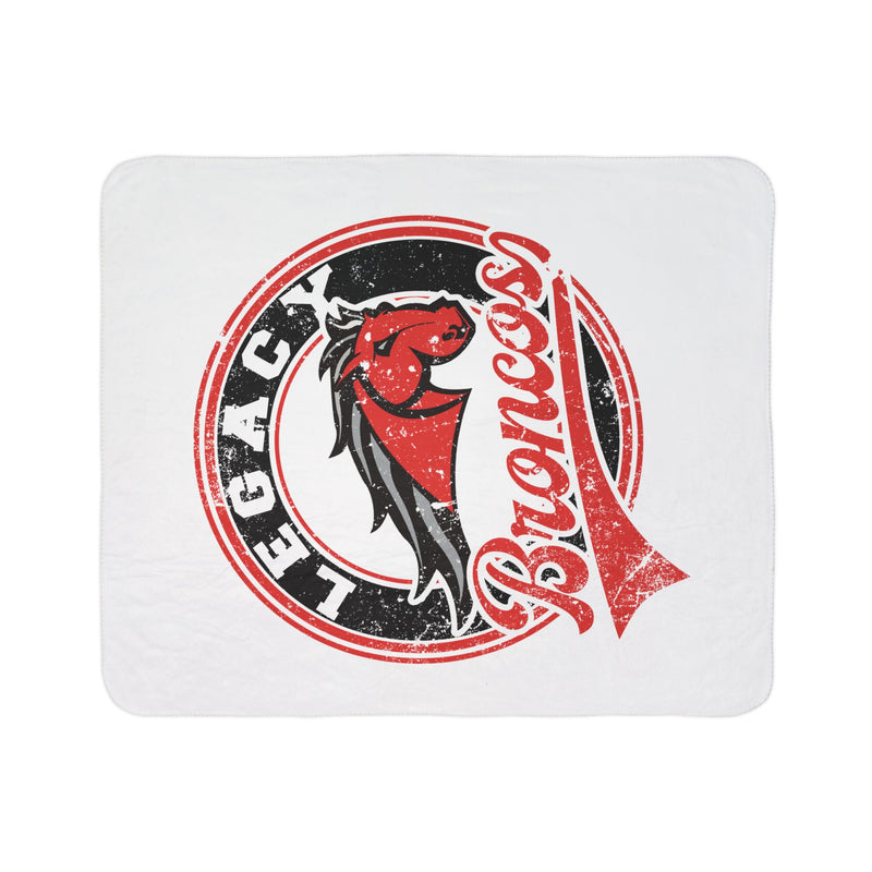 Legacy Broncos Vintage Mascots Sherpa Blanket