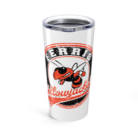 Ferris Yellowjackets Mascot Vintage Mascot 20 Ounce Tumbler