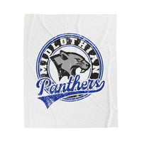 Midlothian Panthers Vintage Mascot Velveteen Blanket