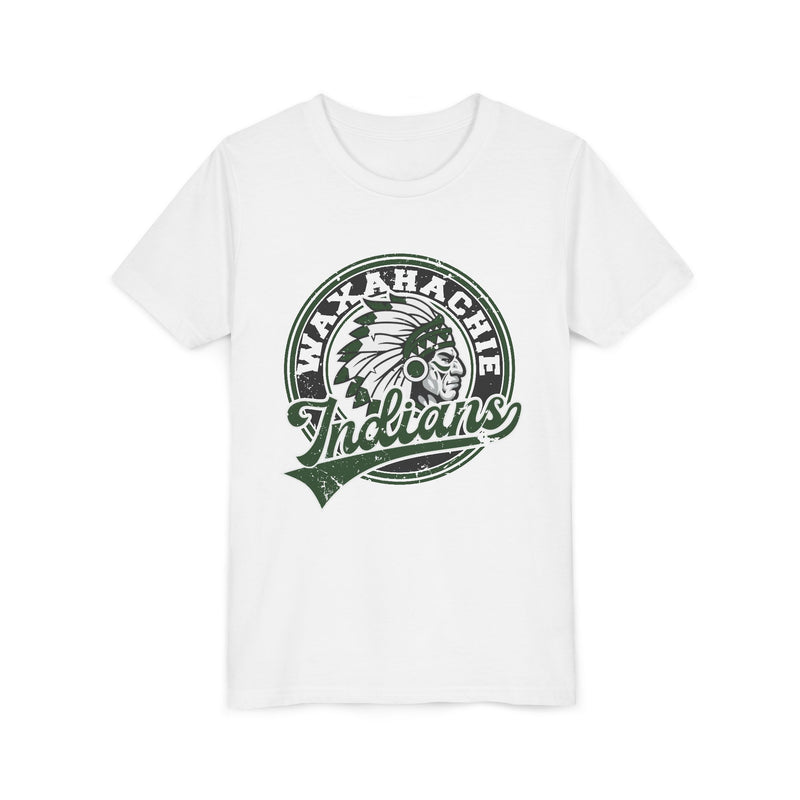 YOUTH Waxahachie Indians Vintage Mascot Bella Canvas T-Shirt