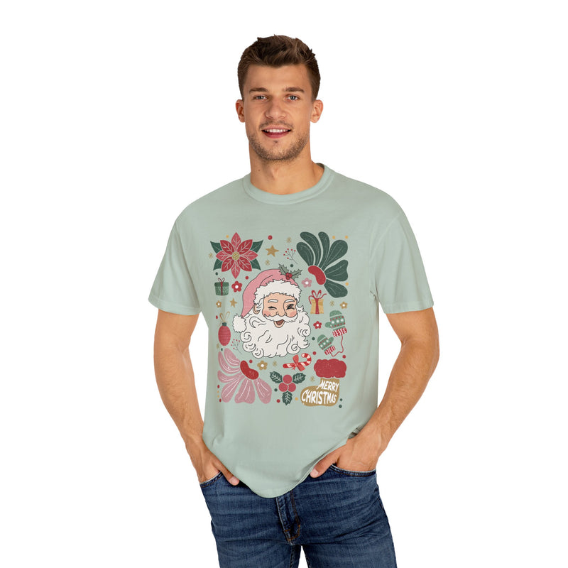 Boho Christmas Collage Comfort Colors Tee