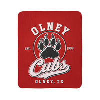 Olney Cubs Sherpa Blanket