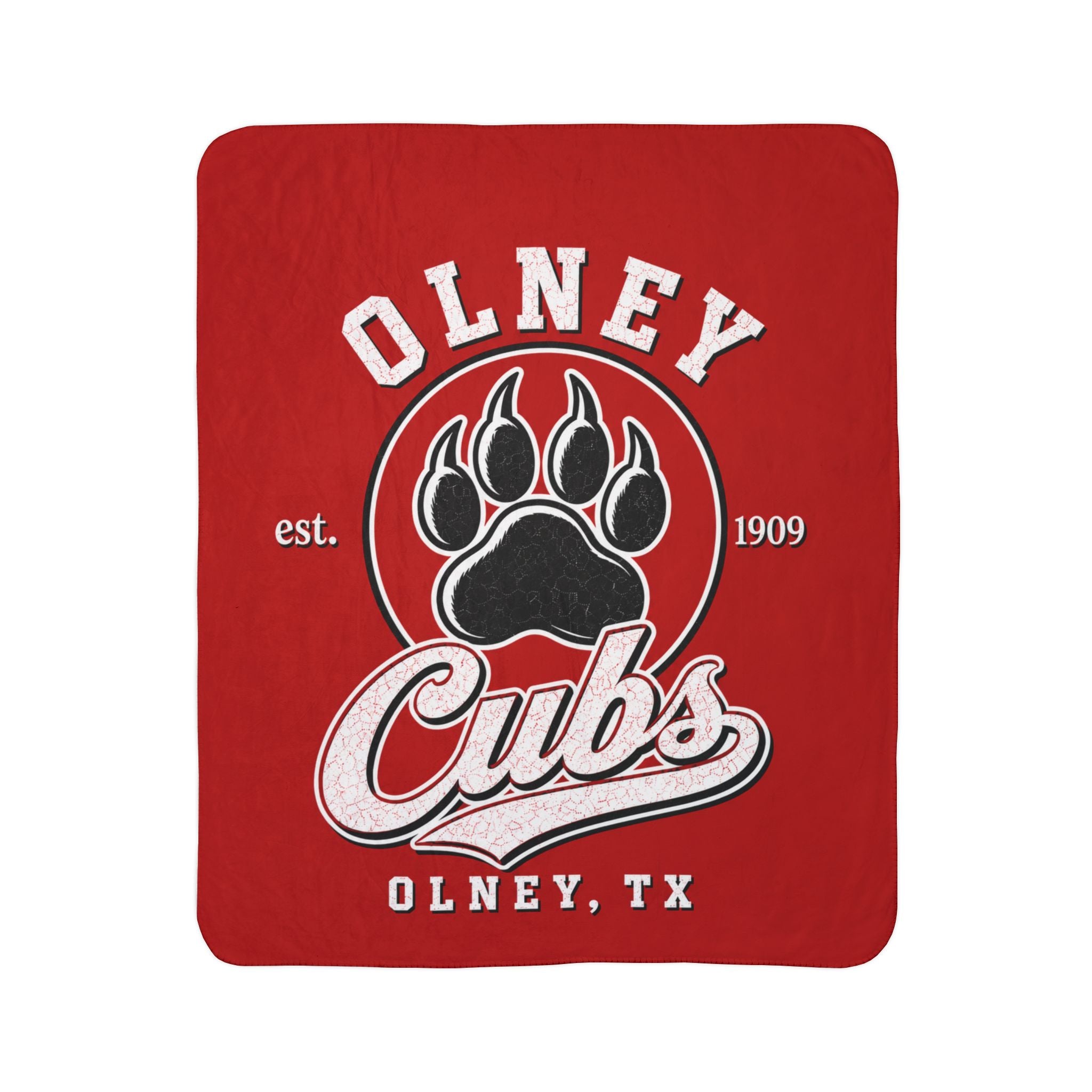 Olney Cubs Sherpa Blanket