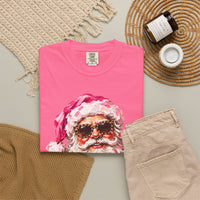 Pink Glam Santa Comfort Colors T-shirt
