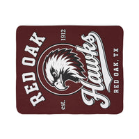 Red Oak Hawks Sherpa Blanket