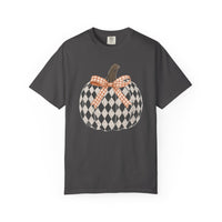 Checkered Pumpkin Comfort Colors T-shirt