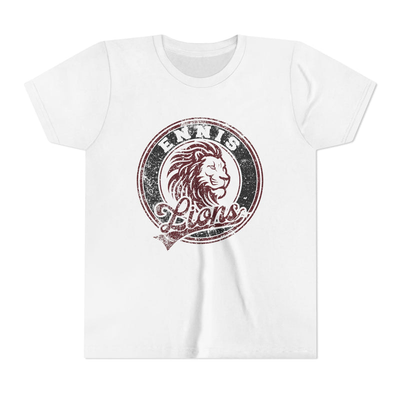 YOUTH Ennis Lions Vintage Mascot Bella Canvas T-Shirt