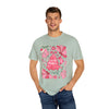 Pink Boho Christmas Collage Comfort Colors Tee