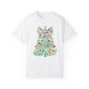 Preppy Christmas Tree with Bow Comfort Colors Tee