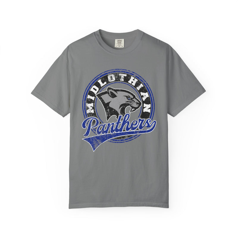 Midlothian Panthers Vintage Mascot Comfort Colors T-Shirt