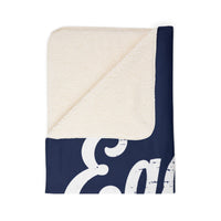 Eagles Script Sherpa Blanket