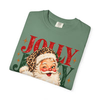 Leopard Jolly Santa Comfort Colors T-shirt