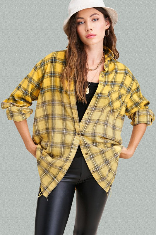 Vintage Plaid Faded Shirt