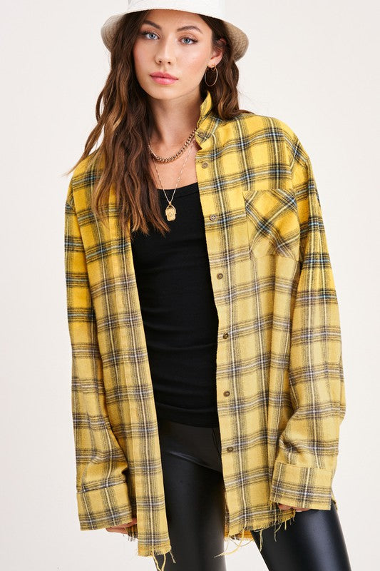 Vintage Plaid Faded Shirt