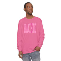 Pink Hachie Comfort Colors Long Sleeve Tee