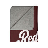 Red Oak Script Sherpa Blanket