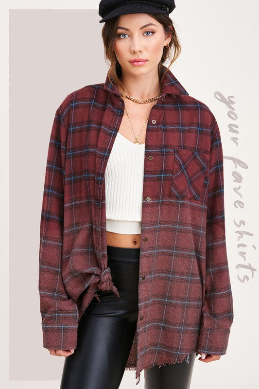 Vintage Plaid Faded Shirt