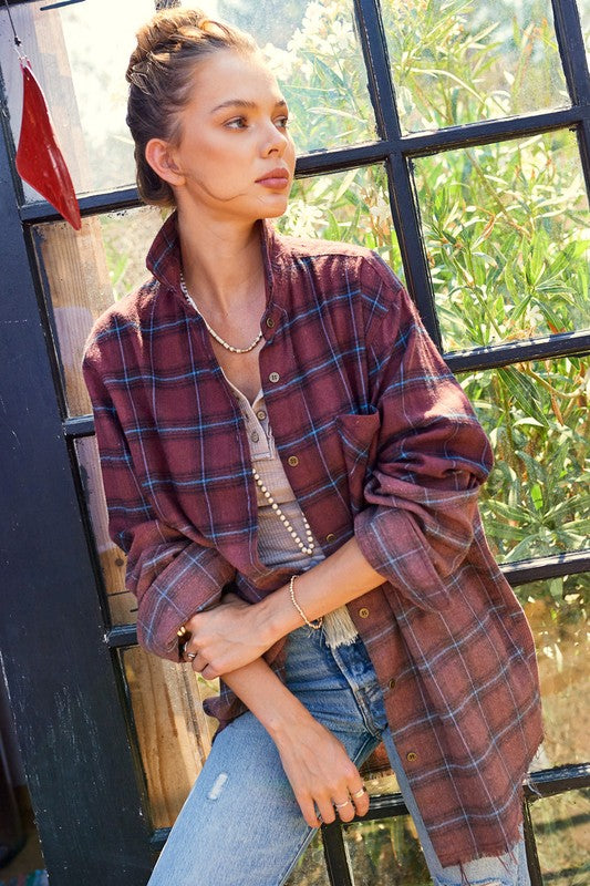 Vintage Plaid Faded Shirt