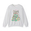 Preppy Christmas Tree with Bow Sweatshirt