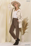 Oversized Corduroy Button Front Shacket