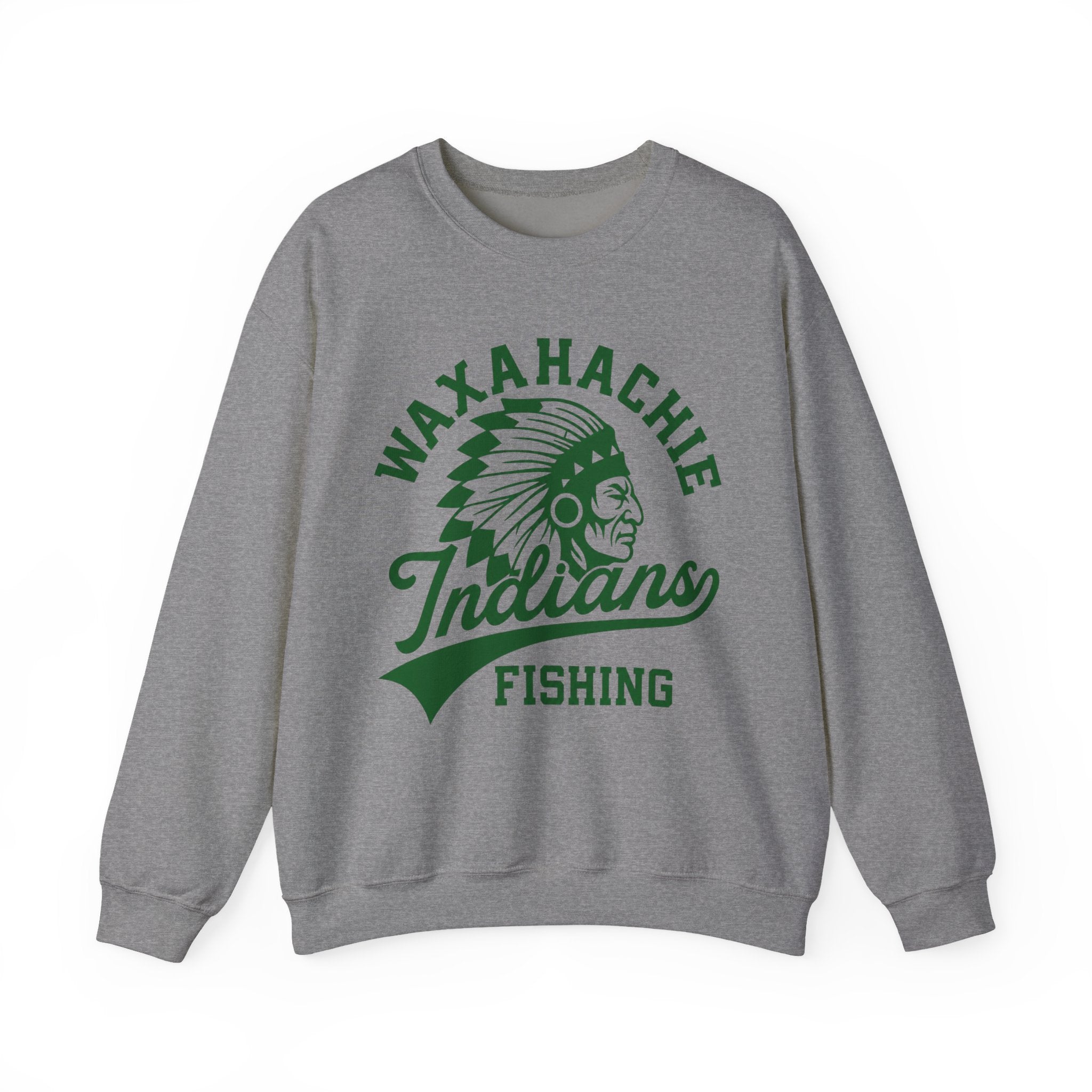 Waxahachie Indian Fishing Sweatshirt