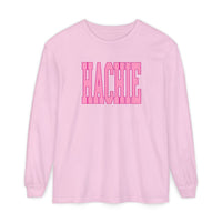 Pink Hachie Comfort Colors Long Sleeve Tee