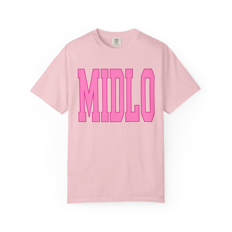 Pink MIDLO Comfort Colors Tee