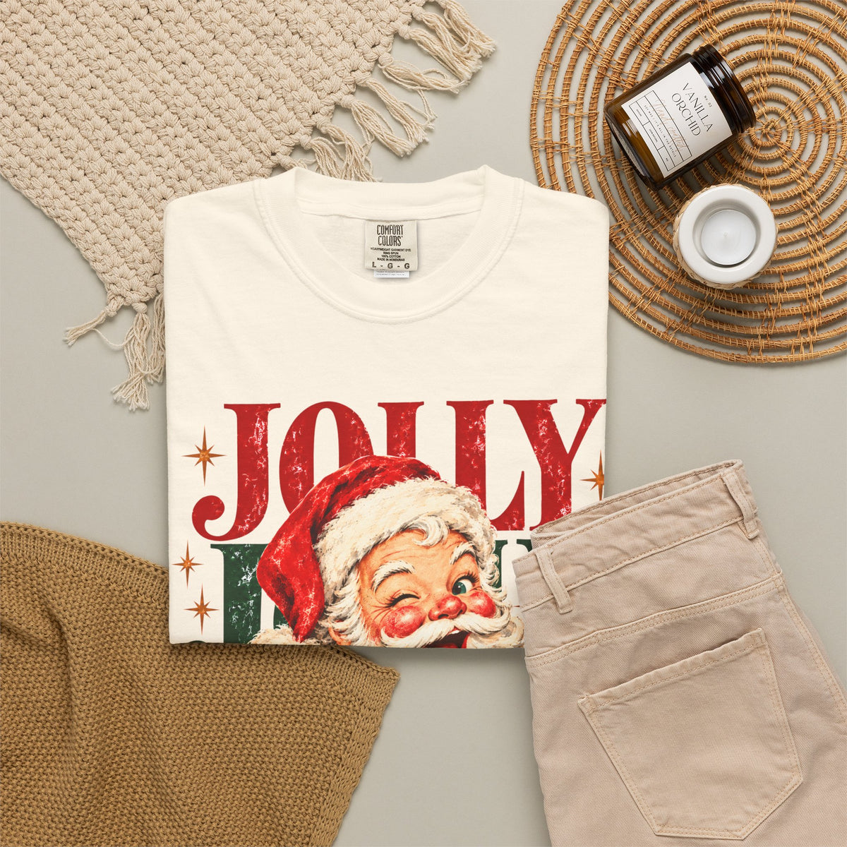Jolly Santa Comfort Colors T-shirt