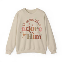 Neutral Oh Come Let Us Adore Him Sweatshirt