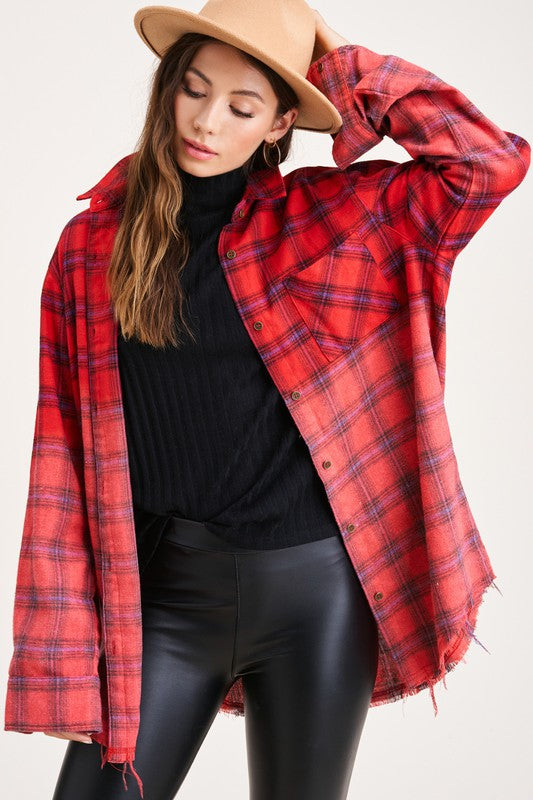 Vintage Plaid Faded Shirt
