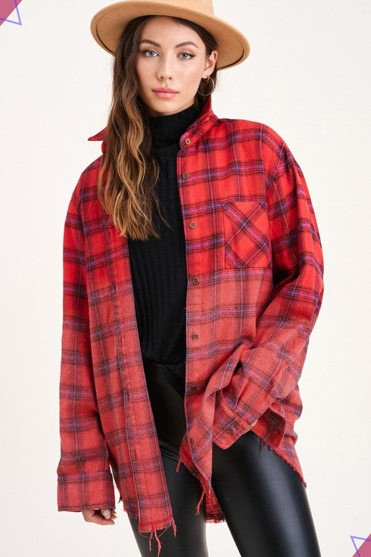 Vintage Plaid Faded Shirt