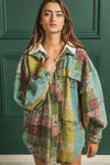 Multicolor Check Shirt Jacket