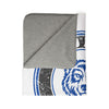 Global Wolf Pack Vintage Mascots Sherpa Blanket in White