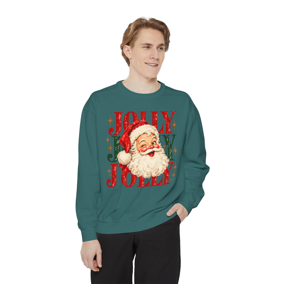 Jolly Santa Comfort Colors Sweatshirt