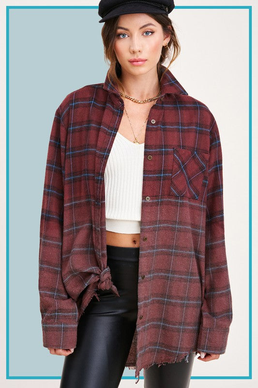 Vintage Plaid Faded Shirt