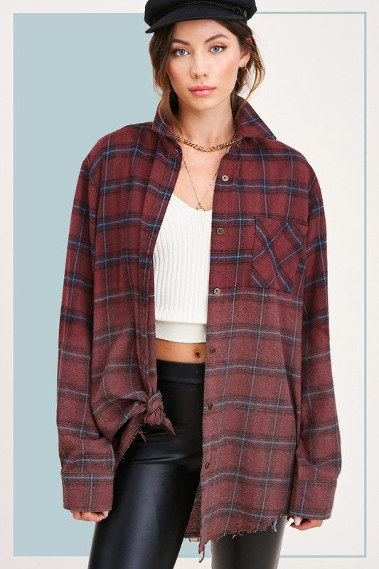 Vintage Plaid Faded Shirt