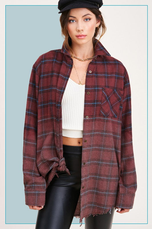 Vintage Plaid Faded Shirt